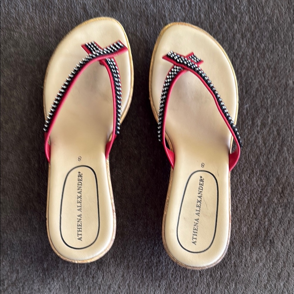 Athena Alexander Women's Red Sandals